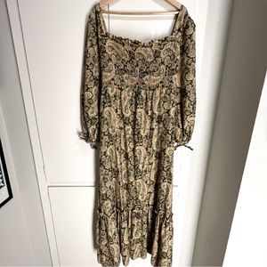 Candi Jones California Vintage 70s Paisley Maxi Dress